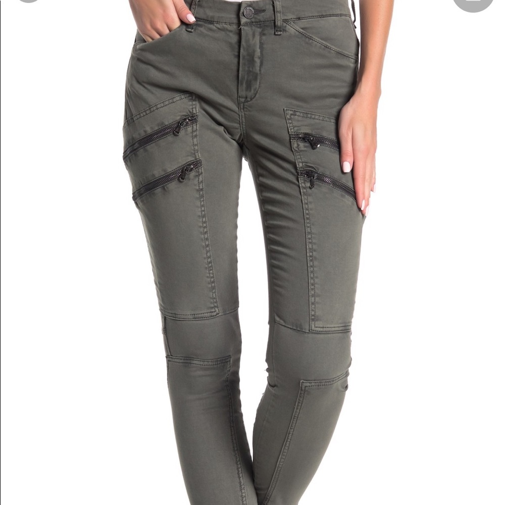 NWT Blank nyc denim sz 26 zip pocket utility pant